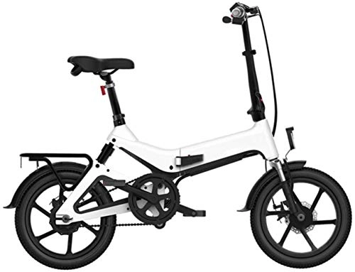 Elektrofahrräder : LFSTY 16 Zoll Damen Trekking- und City-E-Bike - Elektro Fahrrad Damen -elektrisches zusammenklappbares Stadtfahrrad mit LCD-Display und integriertem Rad für Erwachsene, G