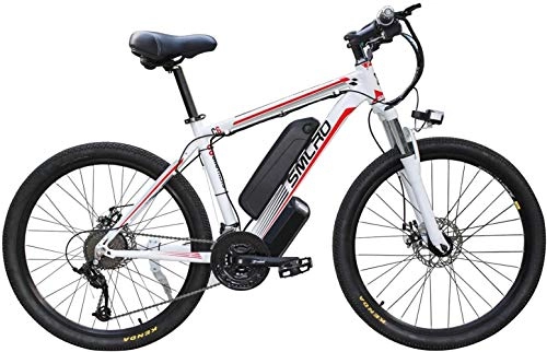 Elektrofahrräder : LFSTY Elektro-Mountainbike, elektrisches Fahrrad für Erwachsene Removable Kapazität Lithium-Ionen-Akku (48V13Ah 350W), Elektro-Fahrrad Fully und Shimano 21-Gang-Getriebe, E-Bike für Erwachsene, A