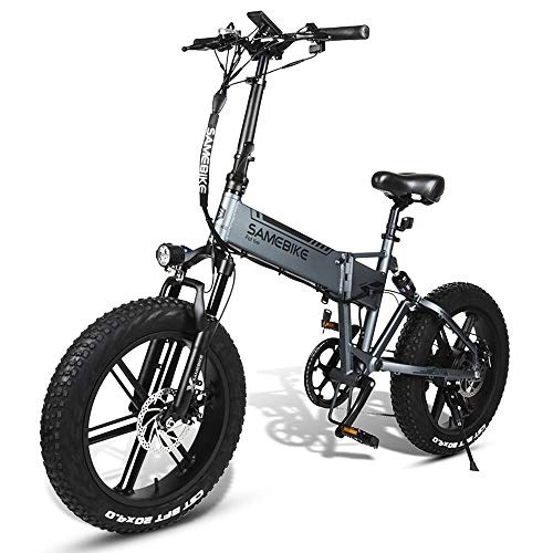 Elektrofahrräder : Lixada Elektrofahrrad 20 Zoll Zusammenklappbares Power Assist E-Bike 48V 500W Motor