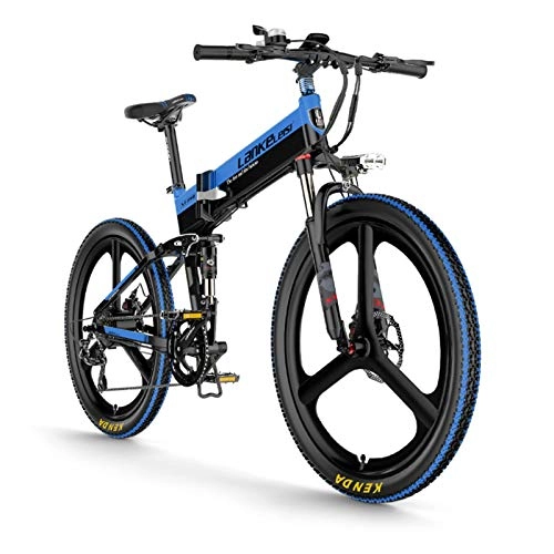 Elektrofahrräder : Lixada Elektrofahrrad 400W 26-Zoll-Klapp-Power-Assistent E-Bike mit elektrischem Fahrrad, 10, 4 Ah Batterie, 100 km Reichweite
