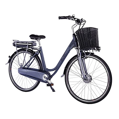 Elektrofahrräder : LLOBE City E-Bike Black Motion 2.0, 28 Zoll, Akku 36V / 10.4Ah, 250 Watt Motor