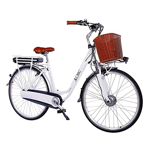 Elektrofahrräder : LLobe City E-Bike White Motion 2.0, 28?, Lithium-Ionen Akku 36V / 10, 4Ah, 7 Gang Nexus Nabenschaltung