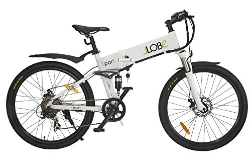Elektrofahrräder : LLobe Erwachsene Elektrofahrrad Sport, Weiß, One size