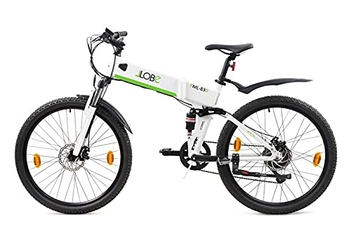 Elektrofahrräder : LLobe Falt MTB E-Bike FML 830 weiß, 27, 5?, Lithium-Ionen Akku 36V / 10, 4Ah, 80-100 km Reichweite