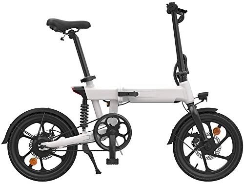 Elektrofahrräder : LLYU Kinder Folding Elektro-Fahrrad-16-Zoll-36V Safe Doppelscheibenbremsen im Freien Reisen Elektro-Fahrrad (Color : White)