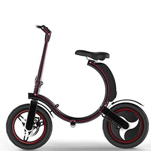 Elektrofahrräder : LOO LA 14 Zoll E-Bike lektrofahrrad, 14" Klappbares Elektrofahrrad für Erwachsene with app 25km Elektro Klappfahrrad, perfekt für Urban Commuter Tragfähigkeit 100 kg
