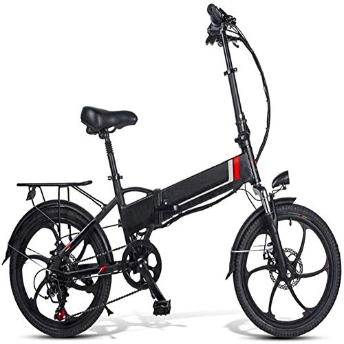 Elektrofahrräder : LOPP Ebike e-Bike 350W Klappbares Elektrofahrrad 48V Schnee Strand Elektrofahrräder für Erwachsene Dual Scheibenbremsen, 20 Zoll E-Bike Citybike Top Speed 30km / h, 3 Fahrmodi