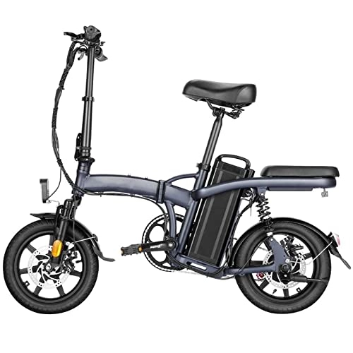 Elektrofahrräder : LWL elektrofahrrad 350W Elektrofahrrad Faltbar for Erwachsene 14 Zoll 2 Sitz Elektrische Faltfahrrad DREI Modi 20 MPH Reitmodus 45 Meilen E-Bike