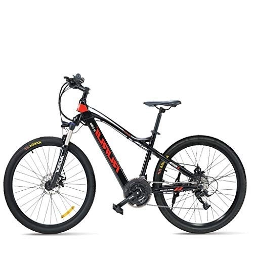 Elektrofahrräder : LYRWISHLY 27.5" Electric Trekking / Touring Bike, Elektro-Fahrrad mit 48V / 17Ah Wasser- und staubdicht Lithium-Ionen-Batterie, Elektro Trekkingrad for Touring (Color : Red)