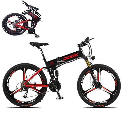 Elektrofahrräder : LZMXMYS Elektrisches Fahrrad, 26-in Folding Elektro-Bike for Erwachsene mit 250W36V8A Lithium-Batterie 27-Speed-Aluminium-Legierung Cross-Country E-Bike mit LCD-Display ldt 150 Kg Elektro-Fahrrad mit
