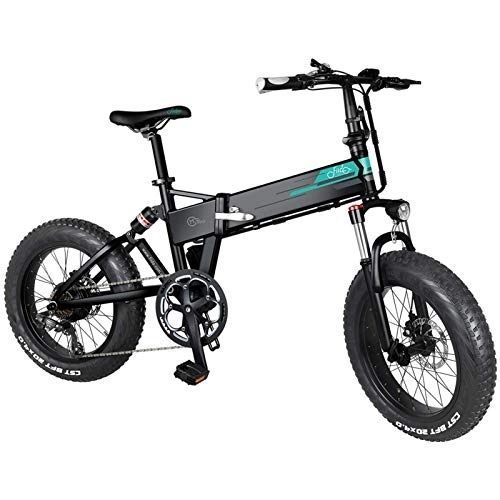 Elektrofahrräder : M1 Pro Erwachsene Elektrofahrrad, Verstellbarer Sitz und Lenker Outdoor Klapp Fahrrad Fahrrad Fahrzeug, Schwarze Dicke Reifen Brushless Motor
