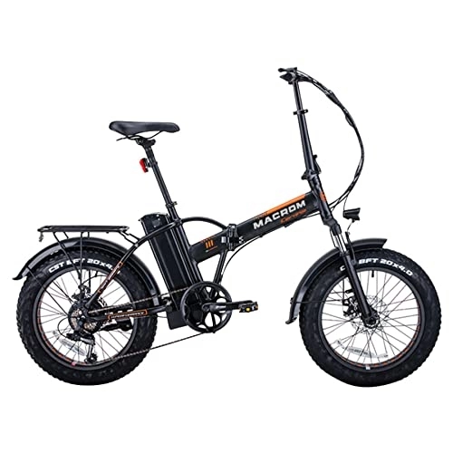 Elektrofahrräder : MACROM E-Bike Cervinia 20 Zoll, 250 W, Schwarz