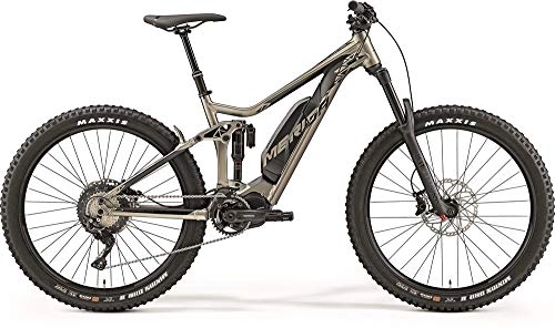 Elektrofahrräder : Merida eONE Sixty 800 E-Bike 500Wh E-Mountainbike Titan / Black 2019 RH 47 cm / 27, 5 Zoll