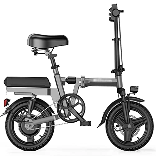 Elektrofahrräder : MIJIE Elektrofahrrad, Mini-Elektrofahrrad für Erwachsene und Jugendliche, kompaktes zusammenklappbares Elektrofahrrad, abnehmbare Lithiumbatterie, Hochgeschwindigkeitsmotor (25A (125km))
