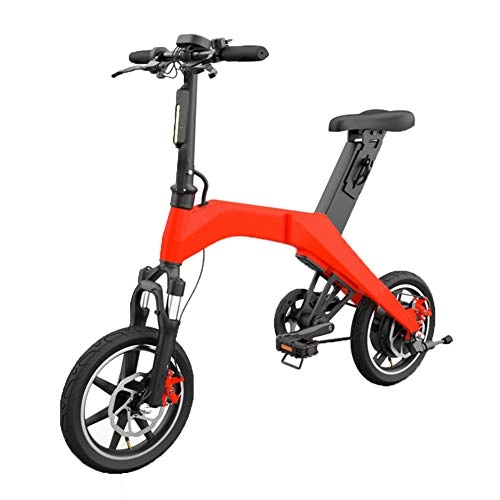 Elektrofahrräder : Mini Elektrofahrräder, Faltbares Leichter Fahrrad Lithium Batterie Erwachsenen Moped Mit Scheibenbremsen Intelligent Elektro Scooter, Für Herren Und Damen