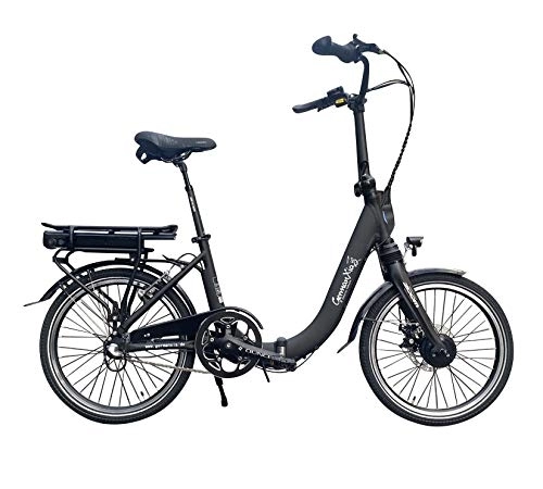 Elektrofahrräder : Mobilemaster Light E-Bike 20 Zoll E-Faltrad Klapprad 19kg 36V 80km (Schwarz mit Bewegungssensor)