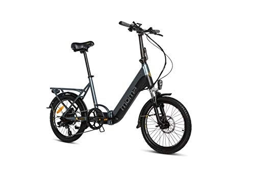 Elektrofahrräder : Moma Bikes Unisex-Adult E-Bike 20PRO BIE20PRONUN, Grau, Normal