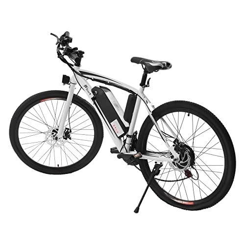 Elektrofahrräder : Mountainbike, elektrisches Fahrrad, E-Bike, komplett Federung, volle Geschwindigkeit, Federung, Bremsscheibe, Erwachsene, weiß, hohe Qualität