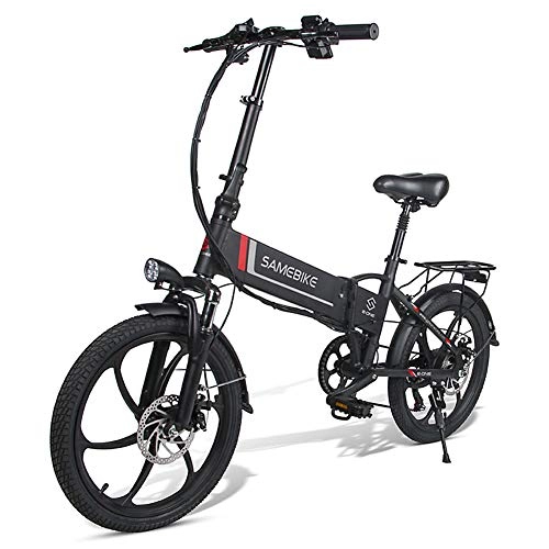 Elektrofahrräder : MOVIGOR Elektrofahrräder 350W 20" Aluminiumlegierung elektrisches Fahrrad für Erwachsene, klappbares Elektroroller Elektrofahrrad 7-Gang-E-Bike mit Abnehmbarer 48V 10, 4A-Lithiumbatterie