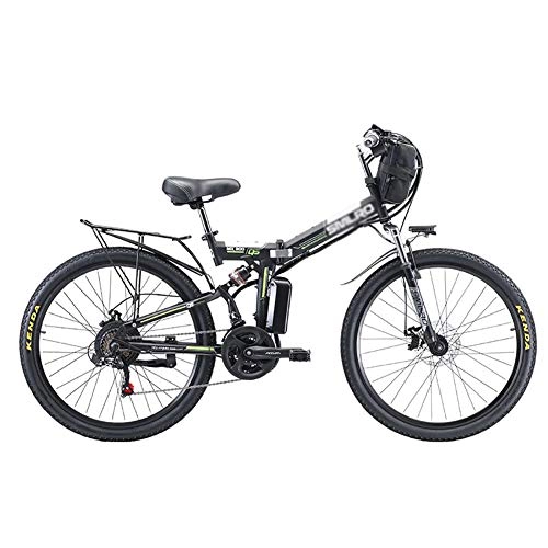Elektrofahrräder : MSM E-Bike Für Erwachsene, Falten Pedelec, Maximale Geschwindigkeit 20km Pro Stunde, Maximale Belastung 150kg, 500w 48v 13AH Lithium-ionenbatterie Elektrofahrrad Schwarz 500w 48v 13ah