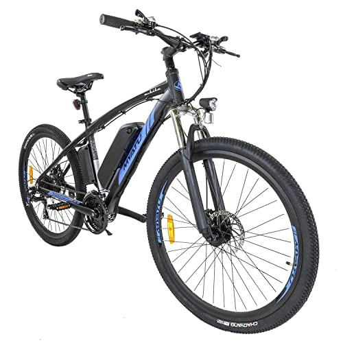 Elektrofahrräder : MYATU 27, 5 Zoll Elektrofahrrad Mountainbike für Damen und Herren, E-Citybike mit 36V 12, 5AH Akku LCD-Display 21 Gang Schaltung und 250W Hinterradmotor