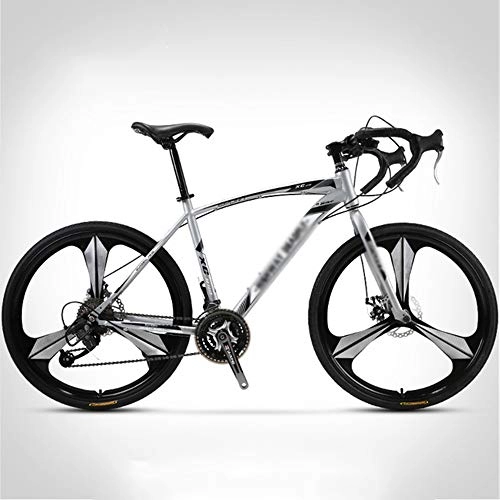 Elektrofahrräder : NA ZGGYA Erwachsene Hybrid Fahrrad, Herren Fahrrad 27-Gang-Fahrrad, Doppelscheibenbremse, hoher Kohlenstoffstahlrahmen, 26-Zoll-Rennrad-Bike-Bike-Bycicles Hybrid