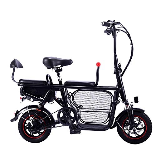 Elektrofahrräder : NBWE Elektrisches Fahrrad, das elektrisches Fahrrad des Erwachsenen tragbaren Haustieres des Elternteilkindlithiumbatterie-Zweiradbatterieautominilichts faltet