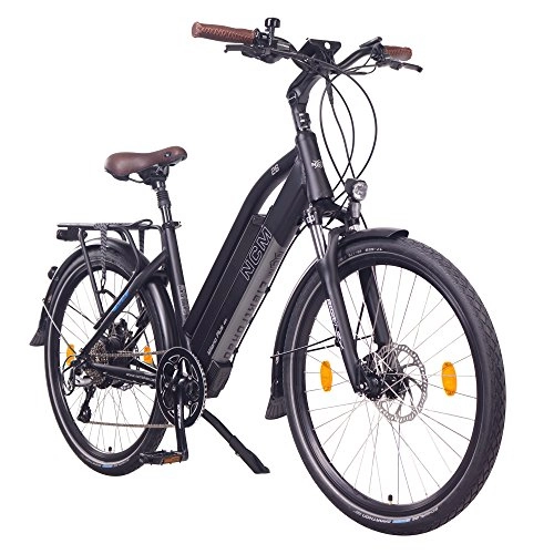 Elektrofahrräder : NCM Milano Plus Urban E-Trekking E-Bike 48V 16Ah 768Wh Schwarz 26"