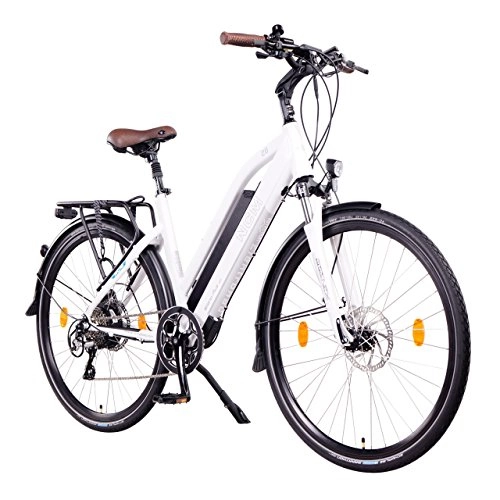 Elektrofahrräder : NCM Milano Plus Urban E-Trekking E-Bike 48V 16Ah 768Wh Weiß 26"