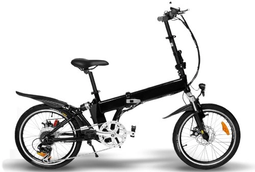 Elektrofahrräder : Nitro 20" E-GO Quickline ST-Tropez KLAPPRAD 250W Elektrofahrrad Klappfahrrad Cityfahrrad E-Bike City Bike Schwarz