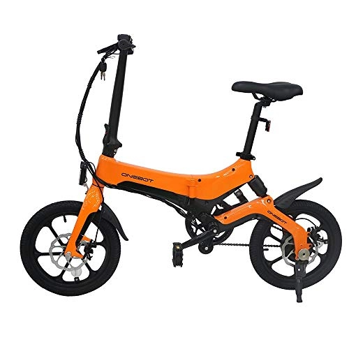 Elektrofahrräder : ONEBOT Elektrische Fahrrad Elektrofahrrad für Erwachsene Mädchen Jugendliche Erwachsene Elektrofahrrad - Orange