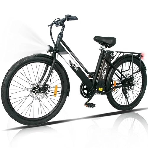 Elektrofahrräder : ONESPORT E Bike 26" für Erwachsene, Elektrofahrrad mit 250-W-Motor und abnehmbarem 36-V-10-Ah-Akku, Doppelscheibenbremse
