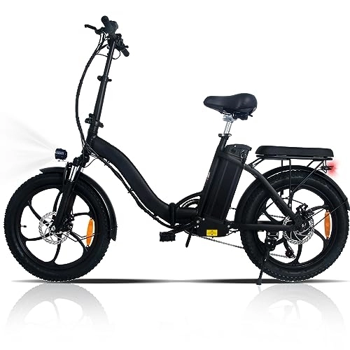Elektrofahrräder : ONESPORT E Bike für Erwachsene, 20 Zoll Fat Tire Elektrofahrrad, 36 V, 10.4 Ah, 7 Gang klappbar Elektrofahrräd Ausdauer 35 km