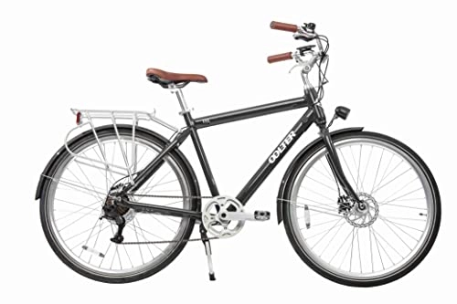 Elektrofahrräder : OOLTER E-Bike 28 Zoll Herren City Fahrrad Pedelec, 7 Gang Aluminium Elektro Rad mit Scheibenbremse 250W Motor, Grau