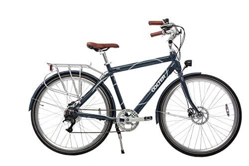 Elektrofahrräder : OOLTER E-Bike 28 Zoll Herren City Fahrrad Pedelec, 7 Gang Aluminium Elektro Rad mit Scheibenbremse 250W Motor, Grau Silber