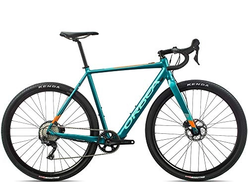 Elektrofahrräder : ORBEA Gain D31 2020 All Road E-Bike, Rahmengre:S, Farbe:trkis - orange (glnzend)