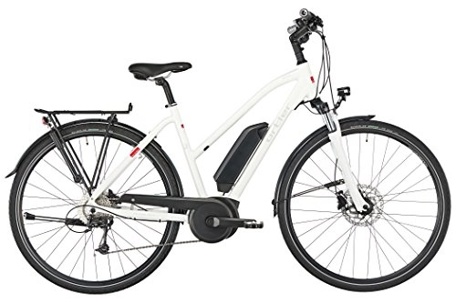 Elektrofahrräder : Ortler Bozen Damen Trapez weiß Glanz Rahmenhöhe 50cm 2018 E-Trekkingrad