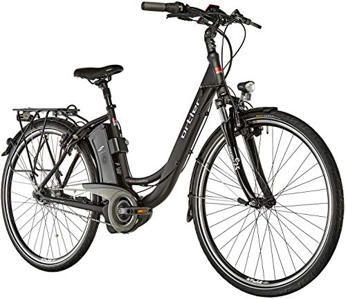 Elektrofahrräder : Ortler Garda matt schwarz 2019 E-Cityrad