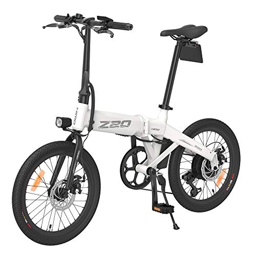 Elektrofahrräder : OUXI Elektrofahrrad für Erwachsene, Elektrofahrrad 10AH 250W Geeignet für City Sporting Pendler Männer und Frauen (Z20-White)