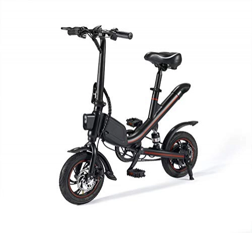 Elektrofahrräder : OUXI V1 Elektrofahrräder für Erwachsene, Fat Tire Folding Bike mit 350 W 7.8AH Hochwertige Lithiumbatterie, Stilvolles Ebiike mit Einzigartigem Design, Höchstgeschwindigkeit 25 km / h (Black)