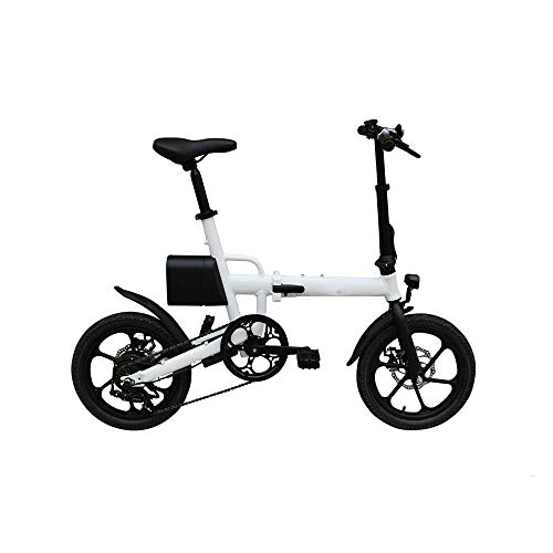 Elektrofahrräder : Pc-Glq 16 Zoll Elektrofahrräder E-Bike, 36V / 7.8AH E-Faltrad Kilometerstand 25-40Km, 250W Höchstgeschwindigkeit 25Km / H Elektro Klappfahrrad Rad, Weiß
