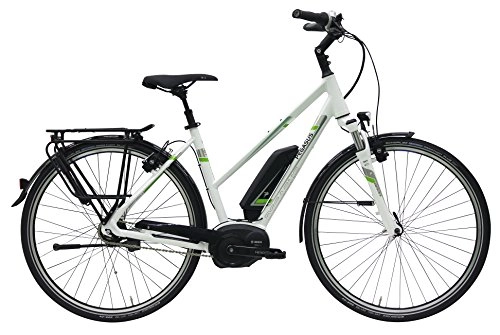 Elektrofahrräder : Pegasus E-Bike Premio E8R 13, 4 Ah Damen Trapez wei 2017 Gr. 53 cm