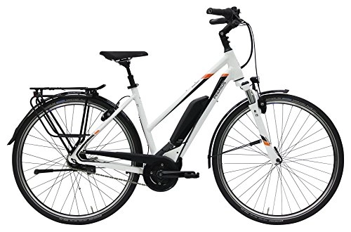 Elektrofahrräder : Pegasus E-Bike Premio E8R Sport 13, 4 Ah Damen Trapez wei 2018 Gr. 50 cm