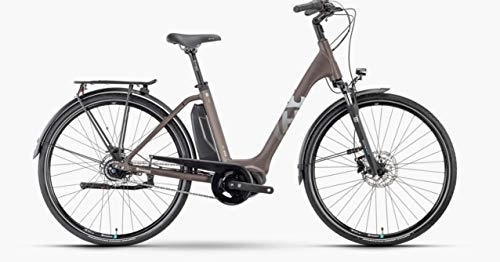 Elektrofahrräder : Pexco Husqvarna Eco City 2 CB 418 Shimano Steps Elektro Fahrrad 2021 (28" Wave L / 56cm, Bronze / White Matt)