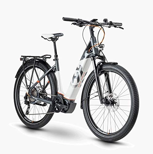 Elektrofahrräder : Pexco Husqvarna Gran Urban 4 Shimano Steps Elektro Fahrrad 2020 (27.5" Wave 50cm, Anthracite / White / Red)