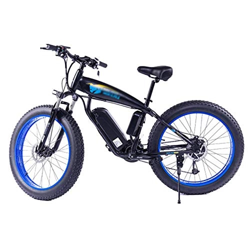 Elektrofahrräder : PHASFBJ E-Bike Elektrofahrrad, 26 Reifen Elektrisches Fahrrad mit Kettenschaltung Shimano 27 Gang Mountainbike Citybike 350W Bafang Heckmotor 15Ah Akku, 36v10ah Blue