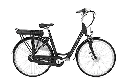 Elektrofahrräder : Popal Elektrische stadträder Sway 28 Zoll 47 cm Damen 3G Rollerbrakes Mattschwarz
