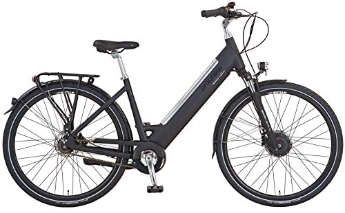 Elektrofahrräder : Prophete Damen E-Bike Alu City 28 Zoll Limited Edition 110, RH 50 Elektrofahrrad, schwarz matt, M