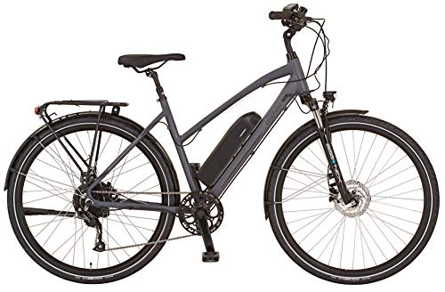 Elektrofahrräder : Prophete Damen ENTDECKER 20.EST.10 Trekking E-Bike 28" BLAUPUNKT HR-Motor, grau, RH 50