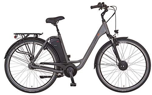 Elektrofahrräder : Prophete Damen GENIESSER e9.5 City E-Bike 28" Elektrofahrrad grau matt RH 49 cm